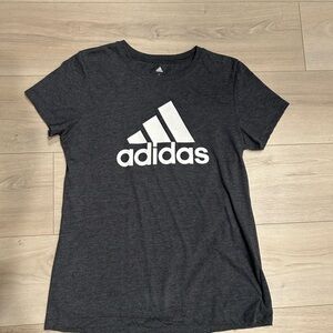 Adidas Women's Charcoal Tee Shirt, Size L
